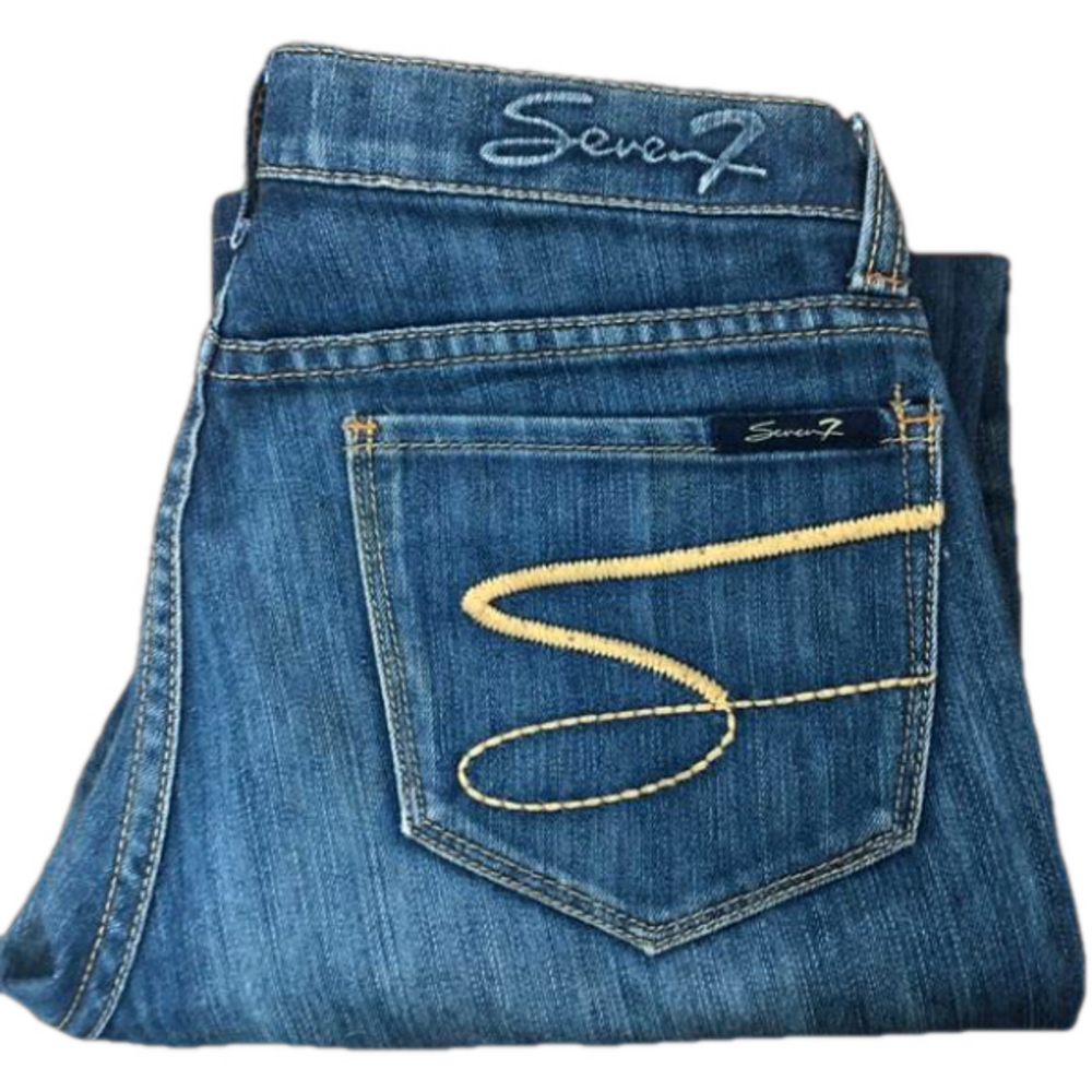 Seven7 Studio Premium Faded Denim Skinny Jeans Sz 28